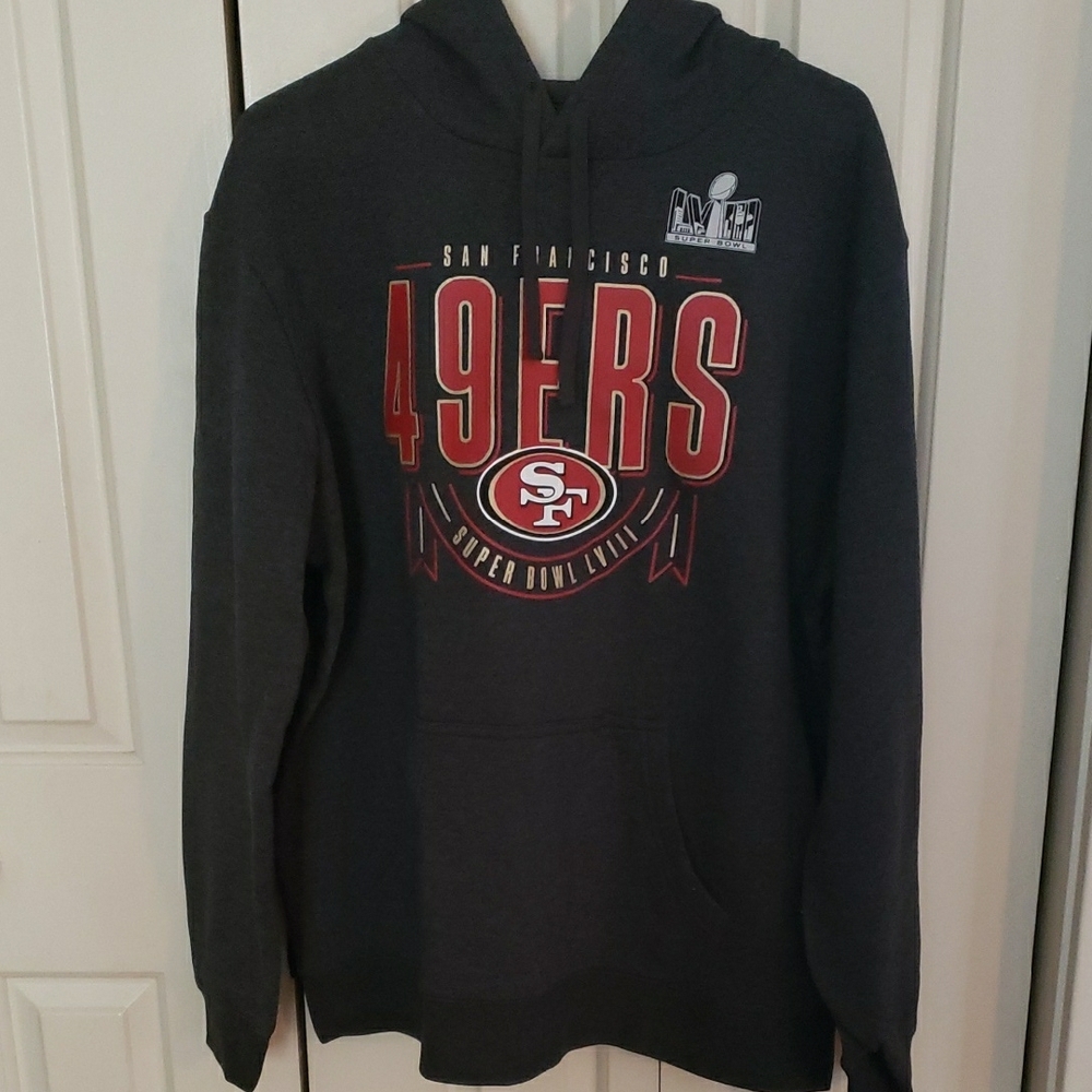 Gray Graphic Hoodie Sweatshirt